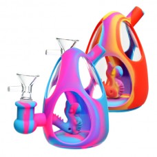Dinosaur Egg Silicone Glass Water Pipe 14mm Female