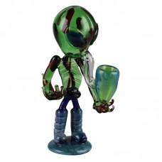 Alien Glass Hand Pipe - 7"