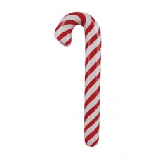 Candy Cane Glass Hand Pipe - 6.75"