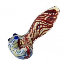 3.75" Multicolor Twisted Glass Pipe