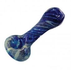 4" Twisted Frit Glass Pipe