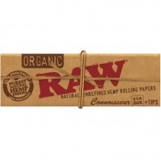 24pc Display-Raw Organic Hemp 1-1/4 Connoisseur Ro...