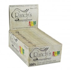 25PC DISPLAY -Randy's Roots Wired Organic Hemp Rolling Paper