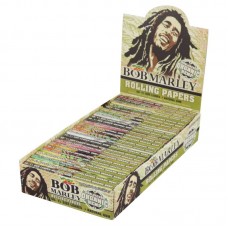 Bob Marley Rolling Papers Organic Hemp - 1-1/4" - 25pc Display