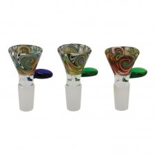 Worked Herb Slide - Assorted Colors - 14mm Male