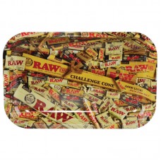 Raw Rolling Tray - Rolling Paper Design - 7" ...
