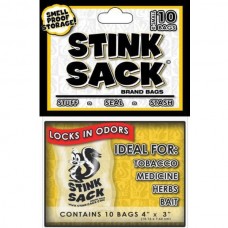 10pc Stink Sack 4"x3" Smell Proof Storage Bags - Clear