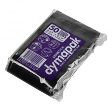 50pc - Stink Sack Dymapak 3.62"x5.04" Storage Bags - Black