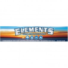 24pk Elements Ultra Thin Kingsize Slim Rice Rolling Papers w/ Tips